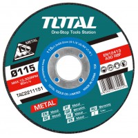 TOTAL ΔΙΣΚΟΣ ΚΟΠΗΣ ΙΝΟΧ - ΜΕΤΑΛΛΟΥ 115 Χ 1.2mm ΣΕ ΜΕΤΑΛΛΙΚΟ ΚΟΥΤΑΚΙ (TAC2211155)