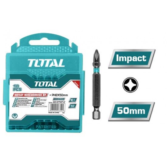 TOTAL ΜΥΤΕΣ ΜΑΓΝΗΤΙΚΕΣ ΜΑΥΡΕΣ ΡH2 50mm 10ΤΕΜ (TACIM16PH223)