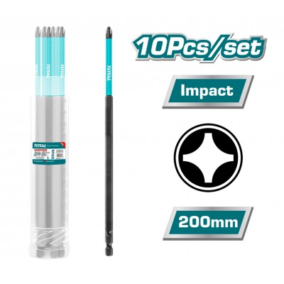 TOTAL ΜΥΤΕΣ ΜΑΓΝΗΤΙΚΕΣ ΜΑΥΡΕΣ ΡH2 200mm 10ΤΕΜ (TACIM16PH283)