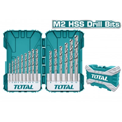 TOTAL ΣΕΤ ΤΡΥΠΑΝΙΑ HSS M2 15ΤΕΜ (TACSDL51502)