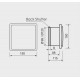 Εξαεριστήρας μπάνιου MM OK100 LED ⌀100mm, με κλαπέ, 100 m³/h με φωτισμό led, μπλε