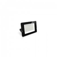 ΠΡΟΒΟΛΕΑΣ LED SUPER SLIM DOB 10W ΜΑΥΡΟΣ IP65 6500K FOS_ME