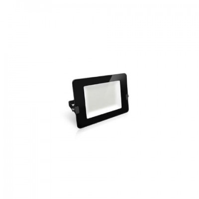 ΠΡΟΒΟΛΕΑΣ LED SUPER SLIM DOB 10W ΜΑΥΡΟΣ IP65 6500K FOS_ME