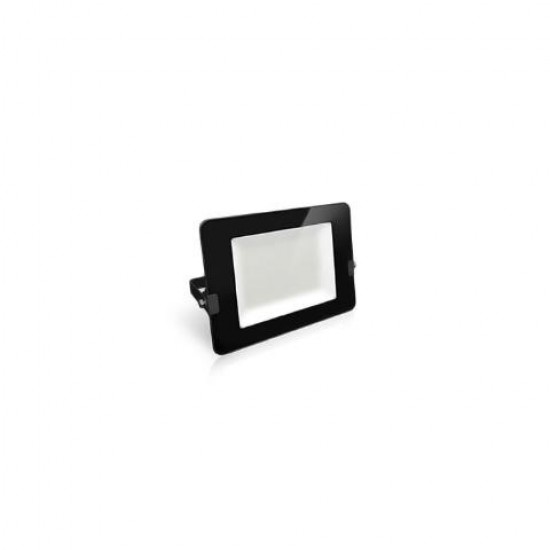 ΠΡΟΒΟΛΕΑΣ LED SUPER SLIM DOB 10W ΜΑΥΡΟΣ IP65 6500K FOS_ME