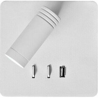 ΑΠΛΙΚΑ ΤΕΤΡΑΓΩΝΗ LED+USB ΜΕ ΚΡΥΦΟ ΦΩΤΙΣΜΟ 3W+8W 3000Κ ΛΕΥΚΟ