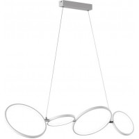 Φωτιστικό κρεμαστό μεταλλικό λευκό LED 37W 3000K RONDO