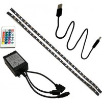 Ταινία Led Σετ Οπίσθιου Φωτισμού TV  Usb με RGB & Controler   5180 Spotlight