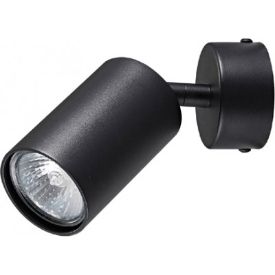 Σποτ αλουμινίου τοίχου 1xGU10 max 35W μαύρο VK/03093WA/B