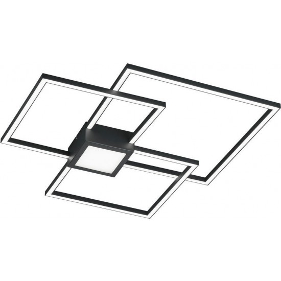 Φωτιστικό Οροφής LED 38W 3000K 4000lm Switch Dimmer Ανθρακί HYDRA