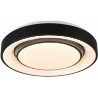 Φωτιστικό Οροφής Φ38cm μαύρο SMD LED 18W 3000-5000K 1500lm  MONA 