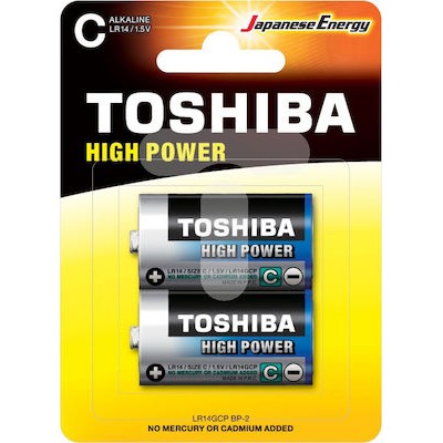 TOSHIBA HIGH POWER ΑΛΚΑΛΙΚΗ ΜΠΑΤΑΡΙΑ C LR14GCP