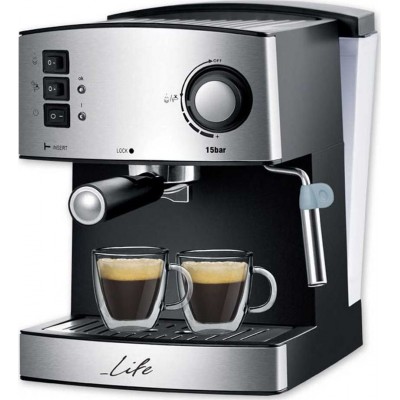 Mηχανή Espresso - Cappuccino 20bar, 850W LIFE Ristretto