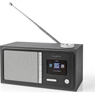 Internet και FM ραδιόφωνο με λειτουργία Bluetooth, 18W  NEDIS RDIN3000BK