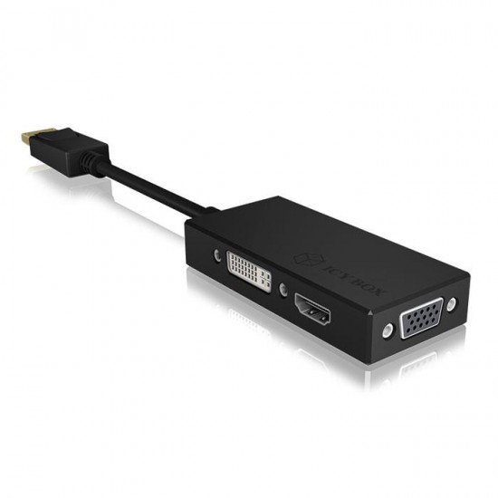 Αντάπτορας 3-σε-1 από DisplayPort 1.2 σε HDMI, DVI-D ή VGA, 0.15m IB-AC1031