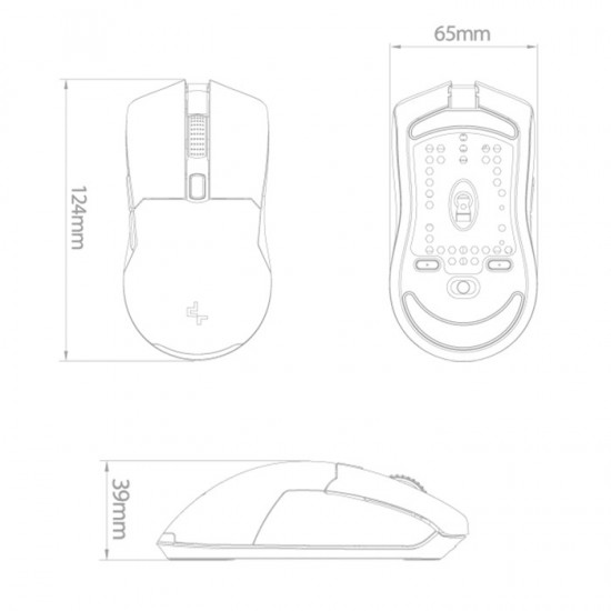 2 σε 1 Ενσύρματο & ασύρματο RGB Gaming mouse με λογισμικό για custom setup και ανάλυση έως 19000DPI DEEPCOOL MG510