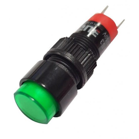 ΜΠΟΥΤΟΝ Φ10 24V+LED ΠΡΑΣΙΝΟ LAS3Y-12G