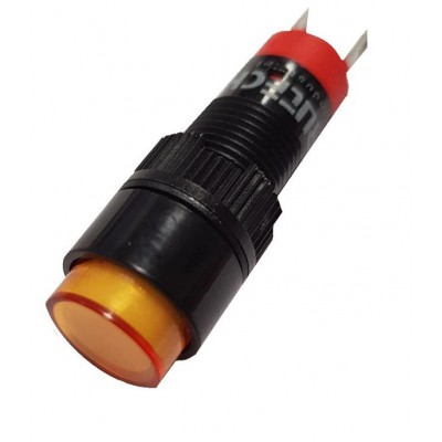  ΕΝΔ. ΛΥΧΝΙΑ Φ10 12V LED ΚΙΤΡΙΝΗ LAS3F-IO 