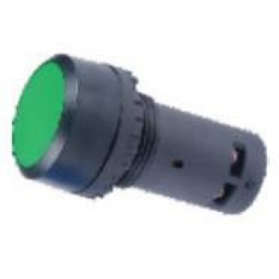 ΜΠΟΥΤΟΝ Φ22 ΠΡΑΣΙΝΟ NO+NC SB7-CA35