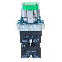 ΜΠΟΥΤΟΝ Φ22 ΜΕΤΑΛ. ΠΡΑΣΙΝΟ ΦΩΤ. 24V LAY5-BW3361