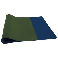XL Δερμάτινο mousepad διπλής όψης, λαδί-βαθύ μπλε, 800x345x1.8mm.