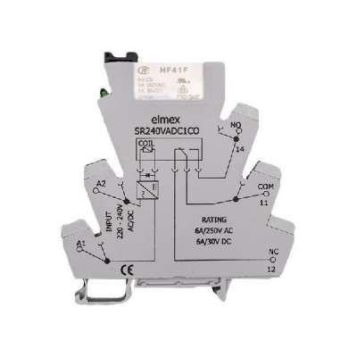 ΚΛΕΜ/ΡΕΛΕ 1ρελέ 24VAC/DC 1CO SR24