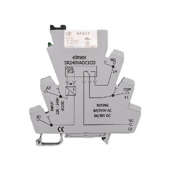 ΚΛΕΜ/ΡΕΛΕ 1ρελέ 24VAC/DC 1CO SR24