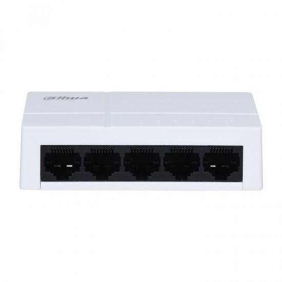 5-Port Unmanaged Gigabit Switch 10/100/1000, σε λευκό χρώμα.