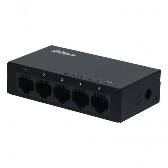 5-Port Unmanaged Gigabit Switch 10/100/1000, σε μαύρο χρώμα
