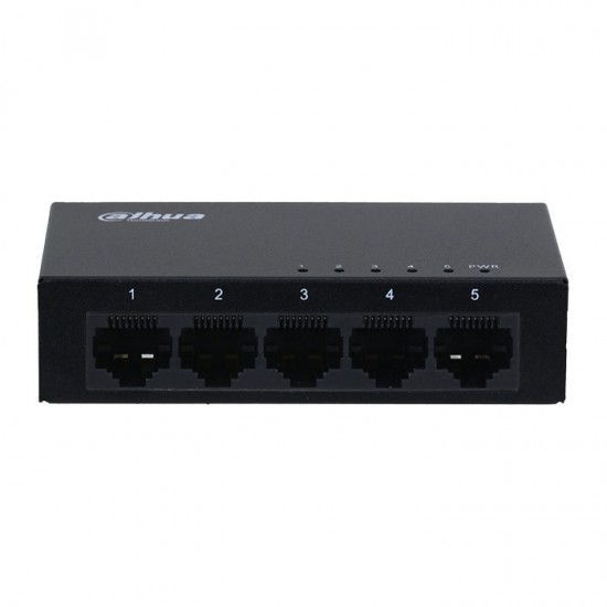 5-Port Unmanaged Gigabit Switch 10/100/1000, σε μαύρο χρώμα