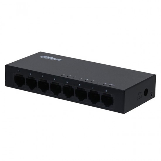 8-Port Unmanaged Gigabit Switch 10/100/1000, σε μαύρο χρώμα