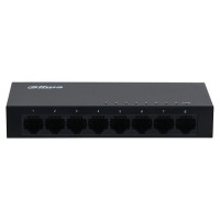 8-Port Unmanaged Gigabit Switch 10/100/1000, σε μαύρο χρώμα