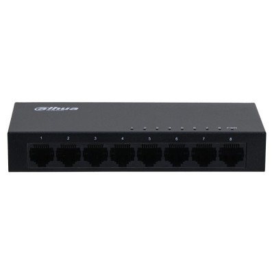 8-Port Unmanaged Gigabit Switch 10/100/1000, σε μαύρο χρώμα