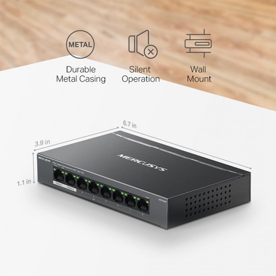 8-Port Gigabit desktop switch με 7 θύρες PoE+