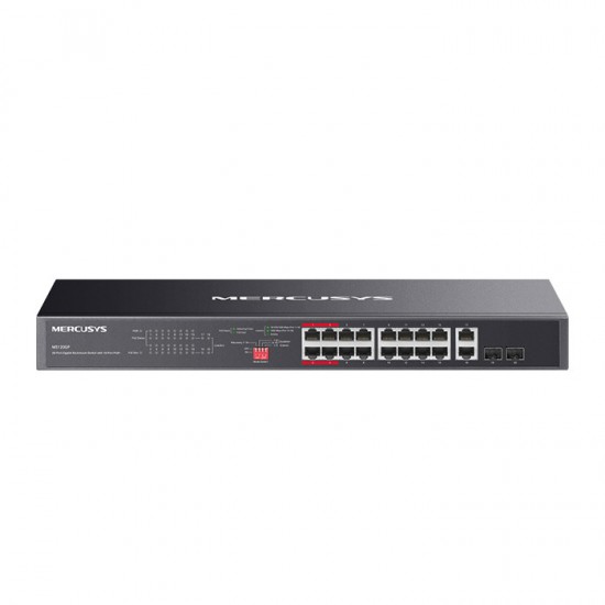20-Port gigabit rackmount switch με 16 θύρες PoE+