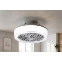 ΑΝΕΜΙΣΤΗΡΑΣ ΟΡΟΦΗΣ “SYLVIA” ΓΚΡΙ 12″ 25W DC (ΠΛΑΙΣΙΟ Φ40)+REMOTE+BLUETOOTH+40W LED 3 CCT DIM