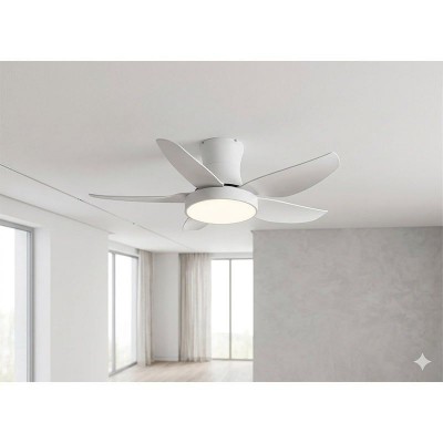 ΑΝΕΜΙΣΤΗΡΑΣ ΟΡΟΦΗΣ “COMO” ΛΕΥΚΟΣ 52″ 35W DC REMOTE + 35W LED LIGHT 3 CCT