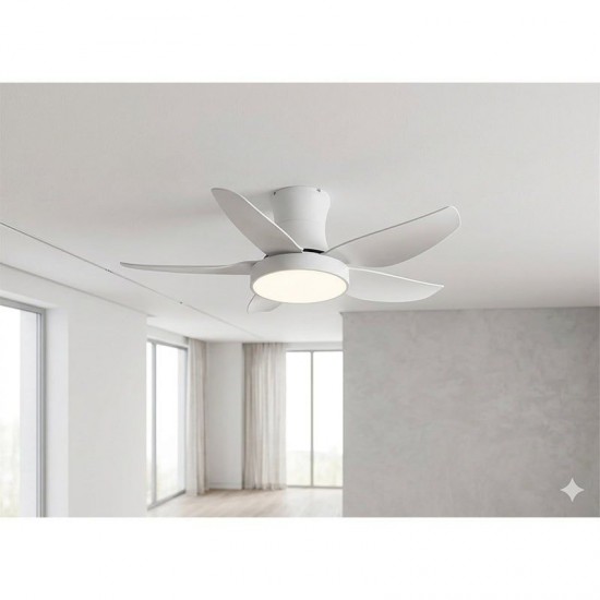 ΑΝΕΜΙΣΤΗΡΑΣ ΟΡΟΦΗΣ “COMO” ΛΕΥΚΟΣ 52″ 35W DC REMOTE + 35W LED LIGHT 3 CCT