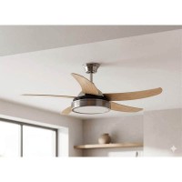 ΑΝΕΜΙΣΤΗΡΑΣ ΟΡΟΦΗΣ “NICKY” ΝΙΚΕΛ 52″ 35W DC REMOTE + 35W LED LIGHT 3 CCT
