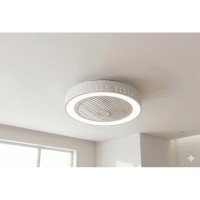 ΑΝΕΜΙΣΤ. ΟΡΟΦΗΣ “STEFY PLUS” ΛΕΥΚΟΣ 25W DC (ΠΛΑΙΣΙΟ Φ50)+REMOTE+BLUETOOTH+40W LED 3 CCT DIM