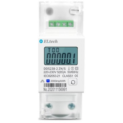 ΜΕΤΡ. ΕΝΕΡΓ. ΨΗΦ. 1Φ 65Α 240V DDS238-2ZN/S