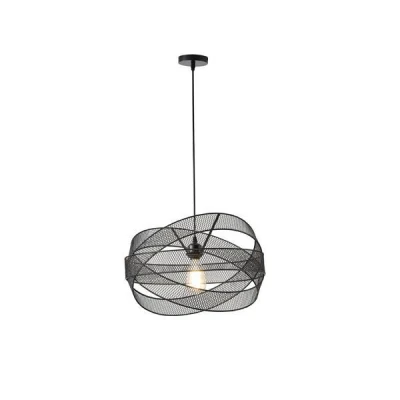 ΦΩΤΙΣΤΙΚΟ ΚΡΕΜΑΣΤΟ ΜΕΤΑΛΛΟ 1XE27  MAX 40W 250X250X1280mm ΜΑΥΡΟ ARTE ILLUMINA OGGI
