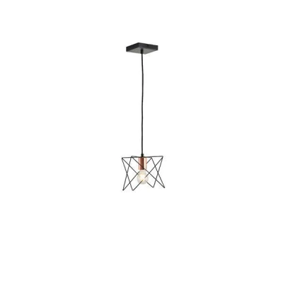ΦΩΤΙΣΤΙΚΟ ΚΡΕΜΑΣΤΟ ΜΕΤΑΛΛΟ 1XE27  MAX 40W 175X175X1240mm  ΜΑΥΡΟ ARTE ILLUMINA BRAWCK