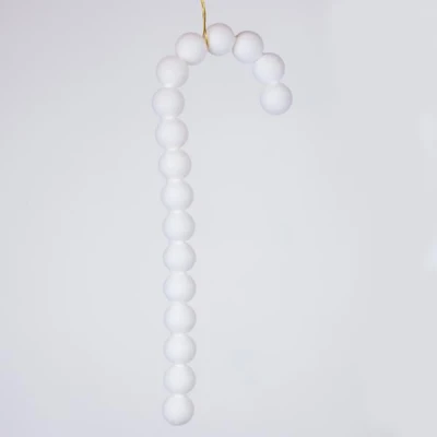 ΜΠΑΣΤΟΥΝΑΚΙ ΒΕΛΟΥΔΙΝΟ, ΛΕΥΚΟ, 33cm
