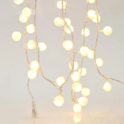 ΣΕΙΡΑ,100 LED 3mm ΘΕΡΜΑ ΛΕΥΚΑ,ΛΕΥΚΕΣ ΥΦΑΣΜΑΤΙΝΕΣ ΜΠΑΛΕΣ,ΜΕΤΑΣΧΗΜ/ΣΤΗ &ΕΠΕΚΤΑΣΗ,ΠΡΟΕΚΤΑΣΗ ΠΑΡΟΧΗΣ300cm,ΔΙΑΦΑΝΟ ΚΑΛΩΔΙΟ,ΑΝΑ5cm,IP44