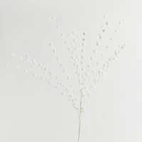ΚΛΑΔΙ, ΛΕΥΚΟ, ΜΕ ΓΚΛΙΤΕΡ ΠΕΡΛΕΣ, 150cm