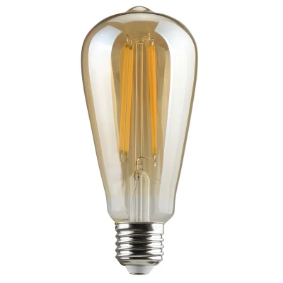 ΑΒΟΚΑΝΤΟ ST64 LED FILAMENT Ε27 6W WARM DIM. GOLDEN 