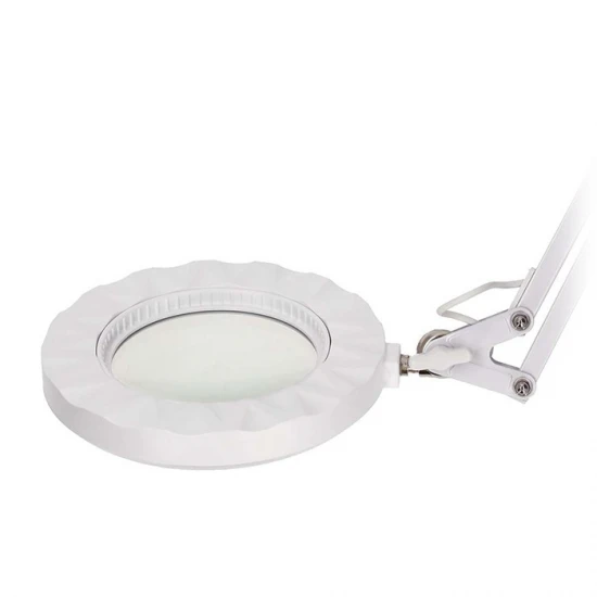 Mεγεθυντικός φακός με λυχνία LED 700lm, με σφιγκτήρα τοποθέτησης σε γραφείο, 6W σε άσπρο χρώμα  NEDIS MAGLE2WT