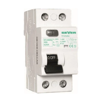 Ρελέ διαφυγής 40A 2pol 100mA - EF240GE