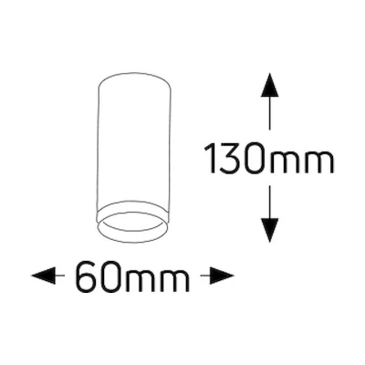 Spot οροφής επίτοιχο GU10 IP20 λευκό - FS60130GU10W