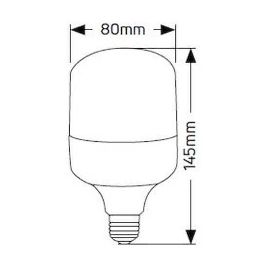 Λάμπα LED High Power Economy 20W E27 4000K 1800lm IP44 - LHPC2720S